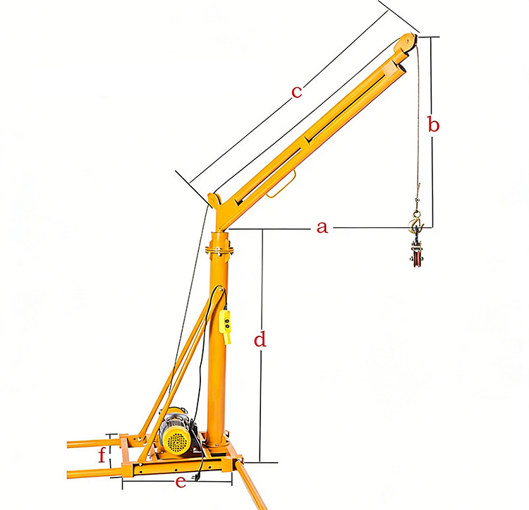 180 degree rotating outdoor cranes